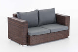 CLP 2er Sofa Provence / Sunset Eisengrau – Produktabbildung 2