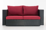 CLP 2er Sofa Provence / Sunset Rubinrot – Produktabbildung 10