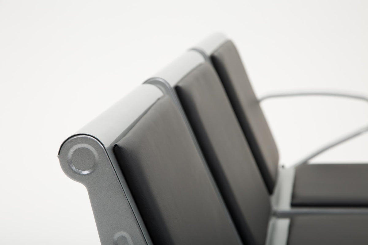 CLP 3er Wartebank Terminal Kunstleder – Produktabbildung 4