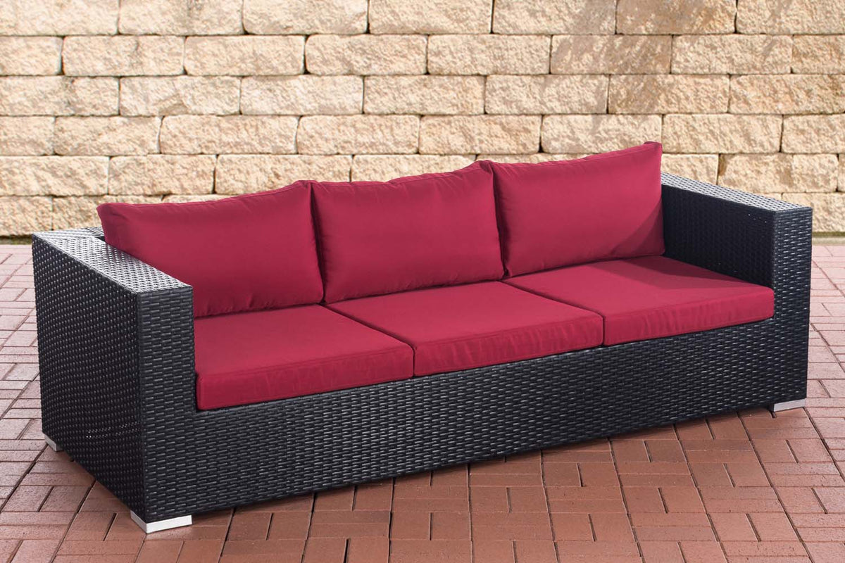 CLP 3er Sofa Casablanca rubinrot – Produktabbildung 7