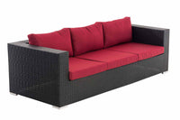 CLP 3er Sofa Casablanca rubinrot – Produktabbildung 8