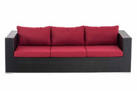 CLP 3er Sofa Casablanca rubinrot – Produktabbildung 9