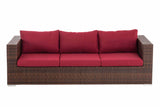 CLP 3er Sofa Casablanca rubinrot – Produktabbildung 3