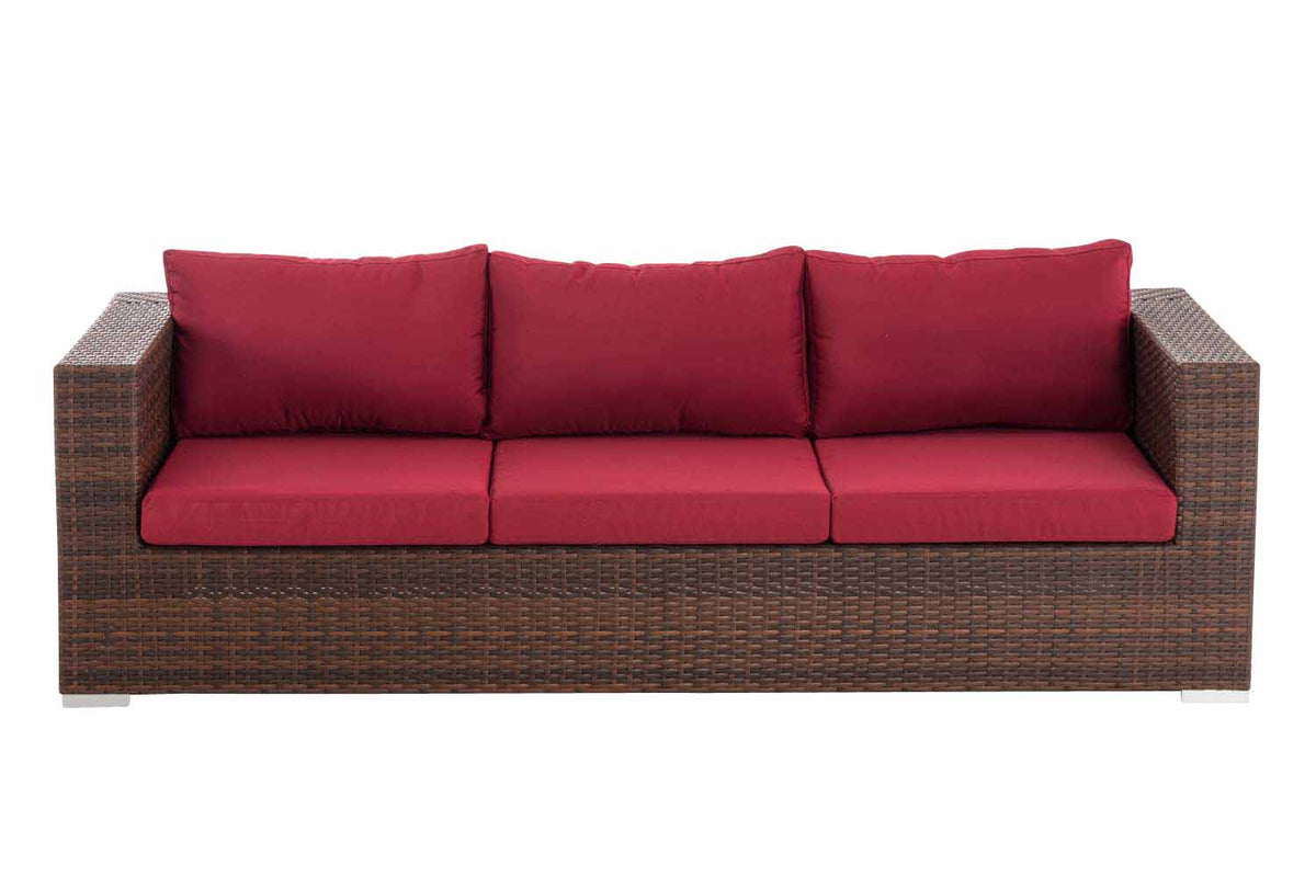 CLP 3er Sofa Casablanca rubinrot – Produktabbildung 3