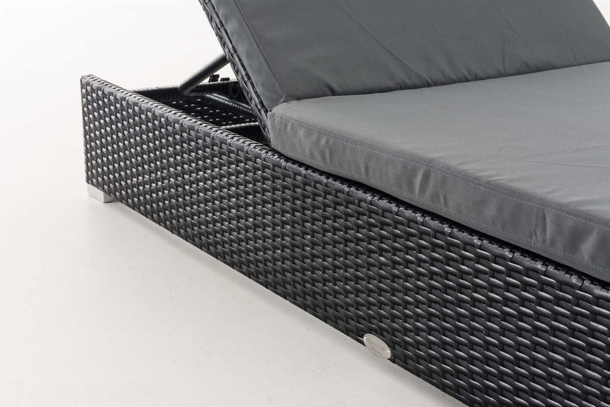 CLP 2x Sonnenliege Nadi mit Tisch eisengrau – Produktabbildung 4