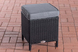CLP Hocker Vilato Flachrattan, eisengrau – Produktabbildung 7