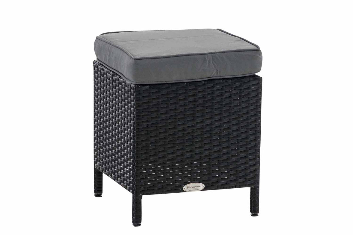 CLP Hocker Vilato Flachrattan, eisengrau – Produktabbildung 8