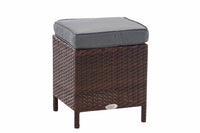 CLP Hocker Vilato Flachrattan, eisengrau – Produktabbildung 2