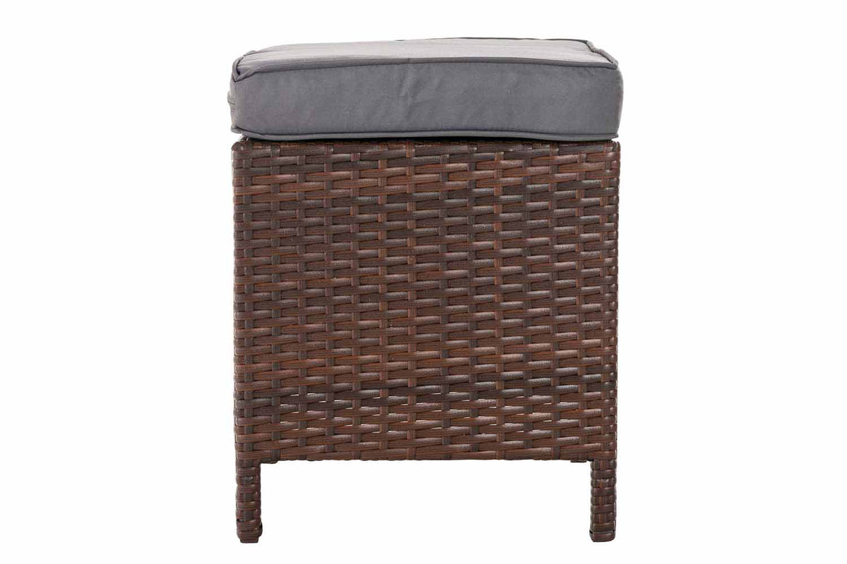 CLP Hocker Vilato Flachrattan, eisengrau – Produktabbildung 3