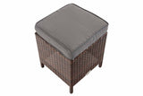 CLP Hocker Vilato Flachrattan, eisengrau – Produktabbildung 4