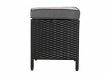 CLP Hocker Vilato Flachrattan, eisengrau – Produktabbildung 9