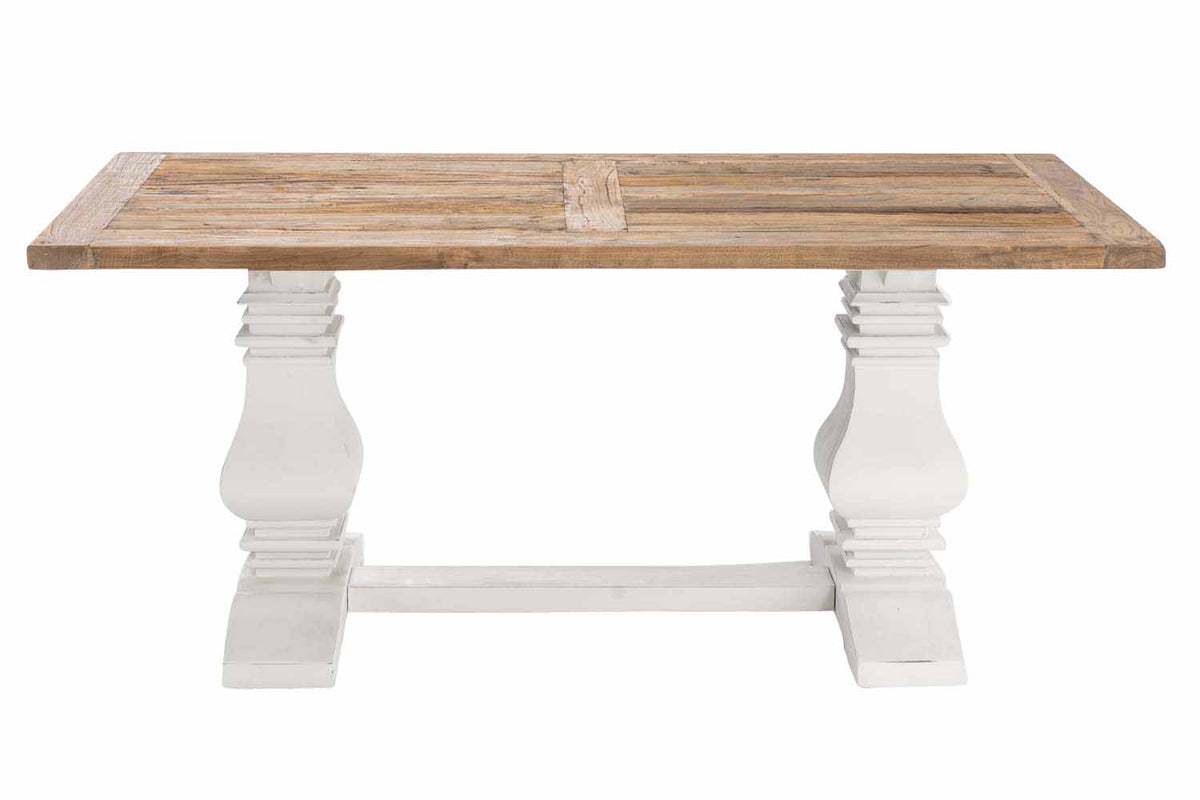 CLP Esstisch Severus 200x100x78 weiß – Produktabbildung 2