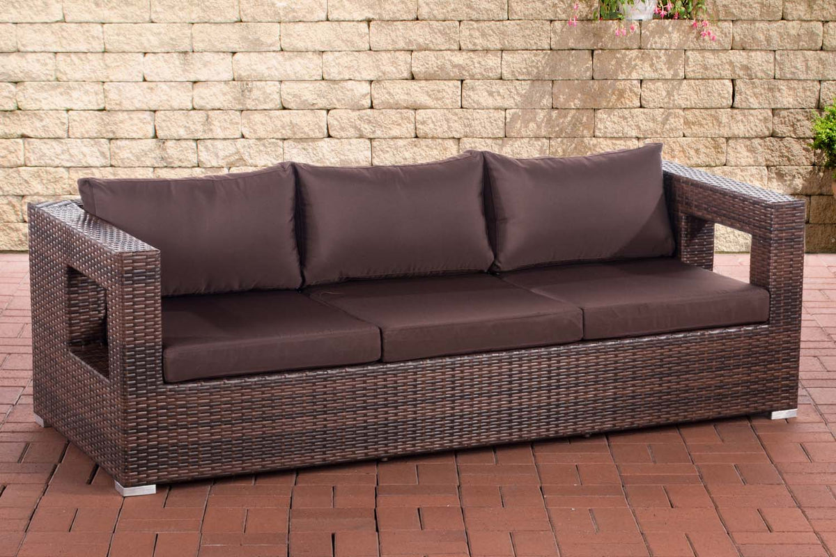 CLP 3er Sofa Honolulu terrabraun