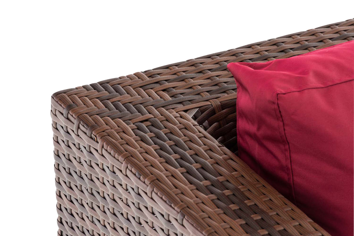 CLP 3er Sofa Honolulu rubinrot – Produktabbildung 4