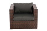 CLP Polyrattan Garten Sessel Honolulu anthrazit – Produktabbildung 2
