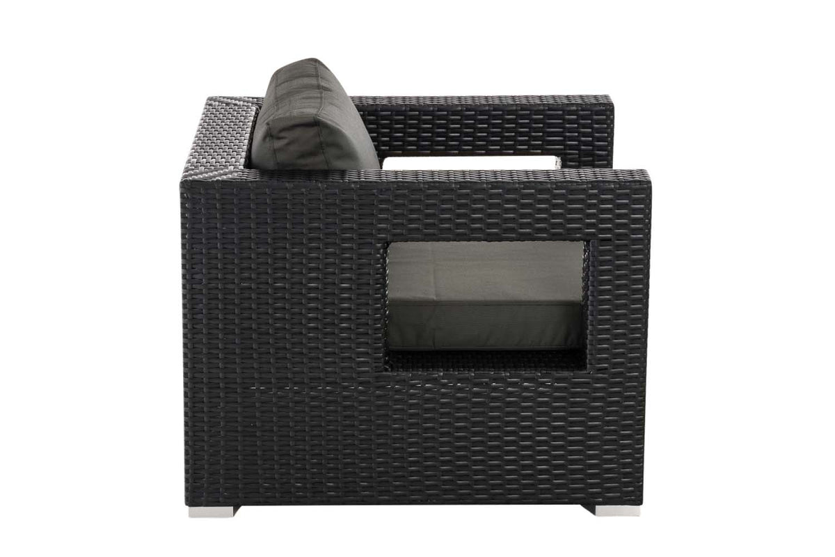 CLP Polyrattan Garten Sessel Honolulu anthrazit – Produktabbildung 8
