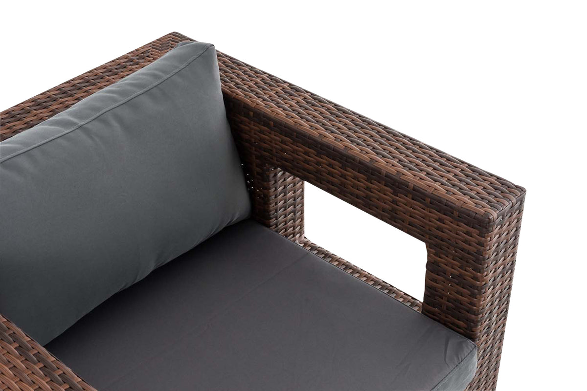 CLP Polyrattan Garten Sessel Honolulu eisengrau – Produktabbildung 4