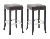 CLP 2er Set Barhocker Venta Kunstleder schwarz