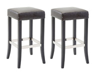 CLP 2er Set Barhocker Venta Kunstleder schwarz