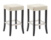 CLP 2er Set Barhocker Venta Kunstleder schwarz – Produktabbildung 3