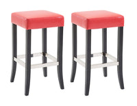 CLP 2er Set Barhocker Venta Kunstleder schwarz – Produktabbildung 7