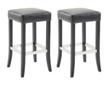 CLP 2er Set Barhocker Venta Kunstleder schwarz – Produktabbildung 9