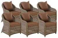 CLP 6er Set Sessel Stavanger Terrabraun – Produktabbildung 9