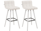 CLP 2er Set Barhocker Lincoln V2 weiß