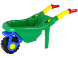 HEMAR Große bunte Garten-Schubkarre Grün