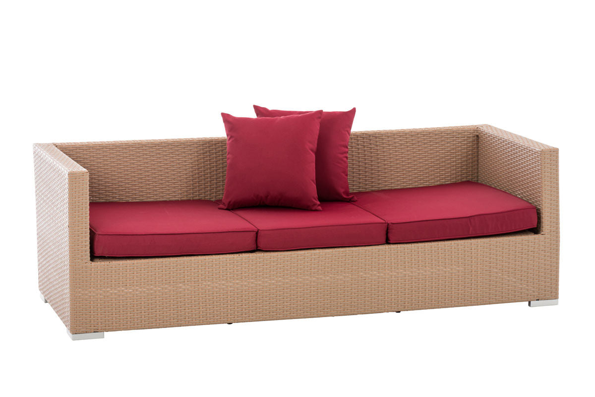 CLP Lounge-Sofa Solano rubinrot – Produktabbildung 2