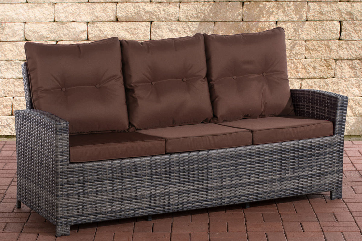 CLP Sofa 3er Fisolo terrabraun