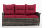 CLP Sofa 3er Fisolo rubinrot – Produktabbildung 2