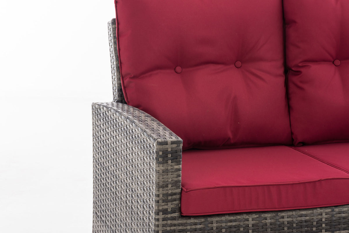 CLP Sofa 3er Fisolo rubinrot – Produktabbildung 3