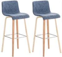 CLP 2er Set Barhocker Malone Stoff