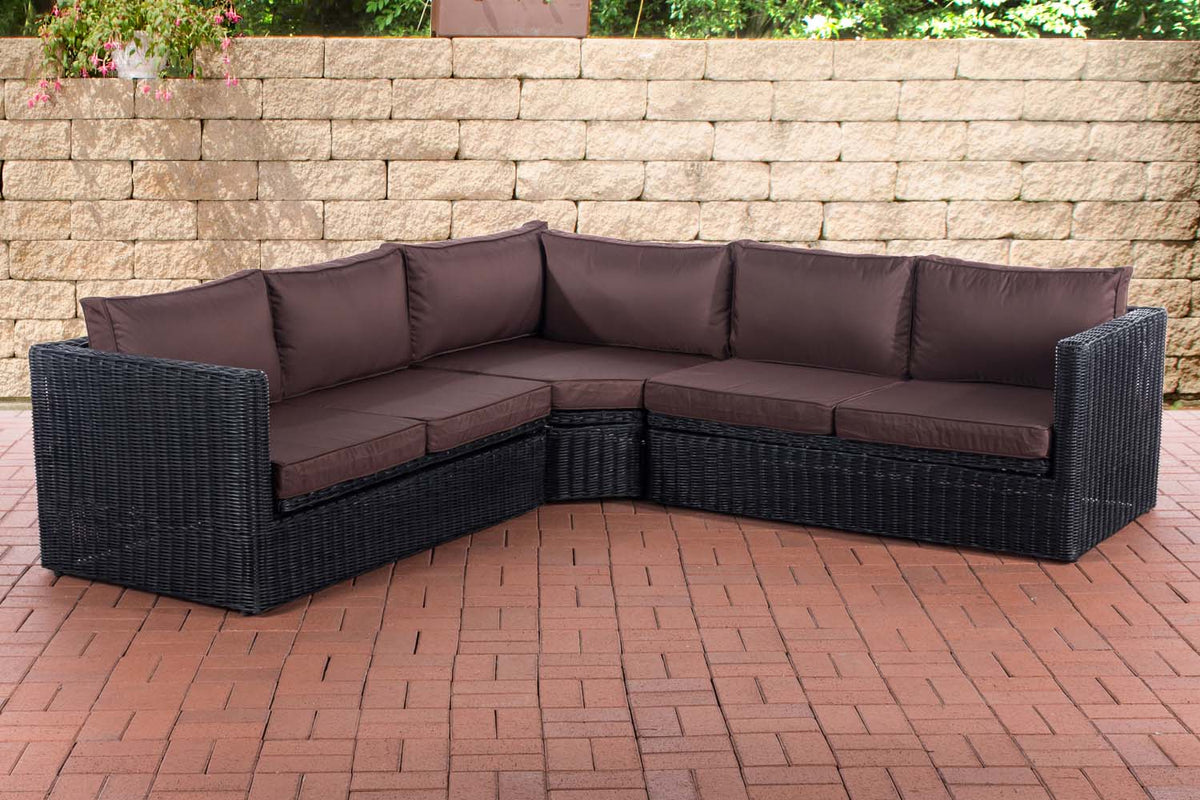 CLP Ecksofa Tibera 5mm terrabraun