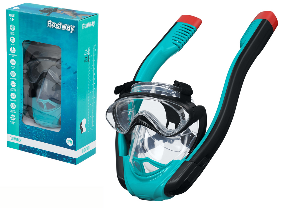 Bestway 24060 Vollgesichts-Schnorchelmaske S/M