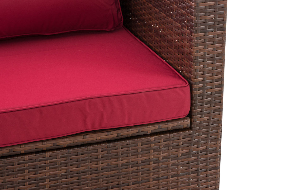 CLP Ecksofa Tibera rubinrot – Produktabbildung 5