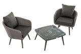 CLP Balkon-Set Ameland Flachrattan anthrazit 40 cm (Dunkelgrau) – Produktabbildung 6