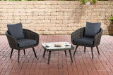 CLP Balkon-Set Ameland Rundrattan eisengrau 40 cm (Dunkelgrau) – Produktabbildung 5