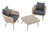 CLP Balkon-Set Ameland Rundrattan eisengrau 45 cm (Hellgrau) – Produktabbildung 2