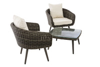 CLP Balkon-Set Ameland Rundrattan cremeweiß 45 cm (Dunkelgrau) – Produktabbildung 8