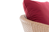 CLP Sessel Ameland Flach rubinrot 40 cm (Hellbraun) – Produktabbildung 4