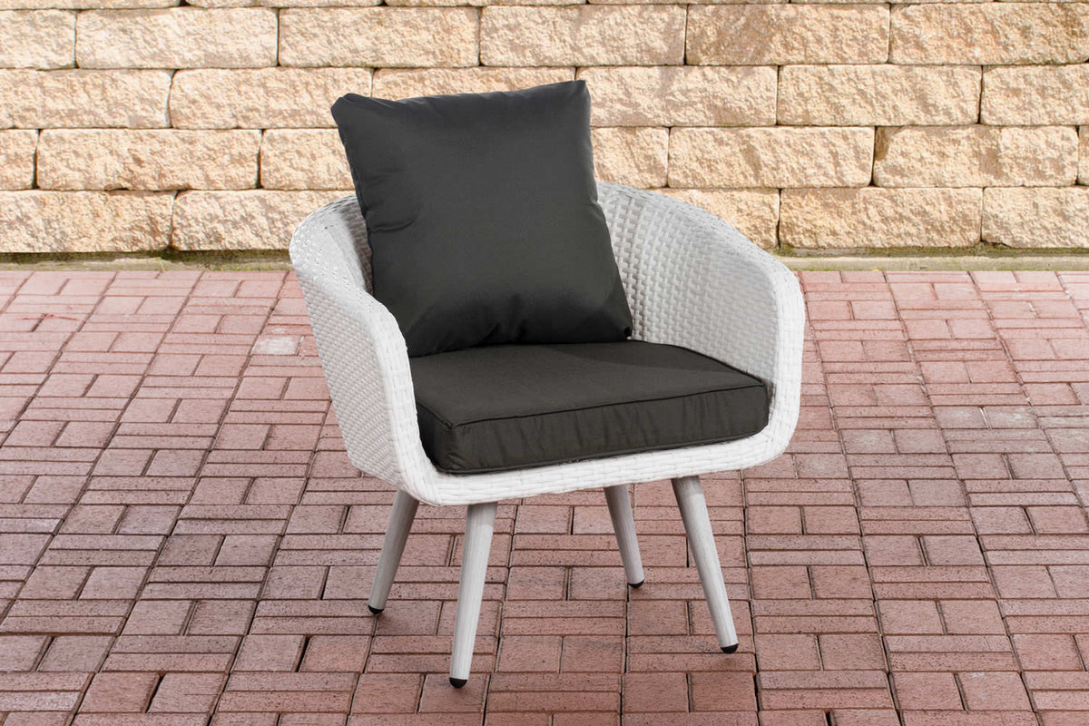 CLP Sessel Ameland Flach anthrazit 40 cm (Hellgrau)