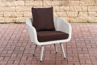 CLP Sessel Ameland Flach terrabraun 40 cm (Hellgrau)