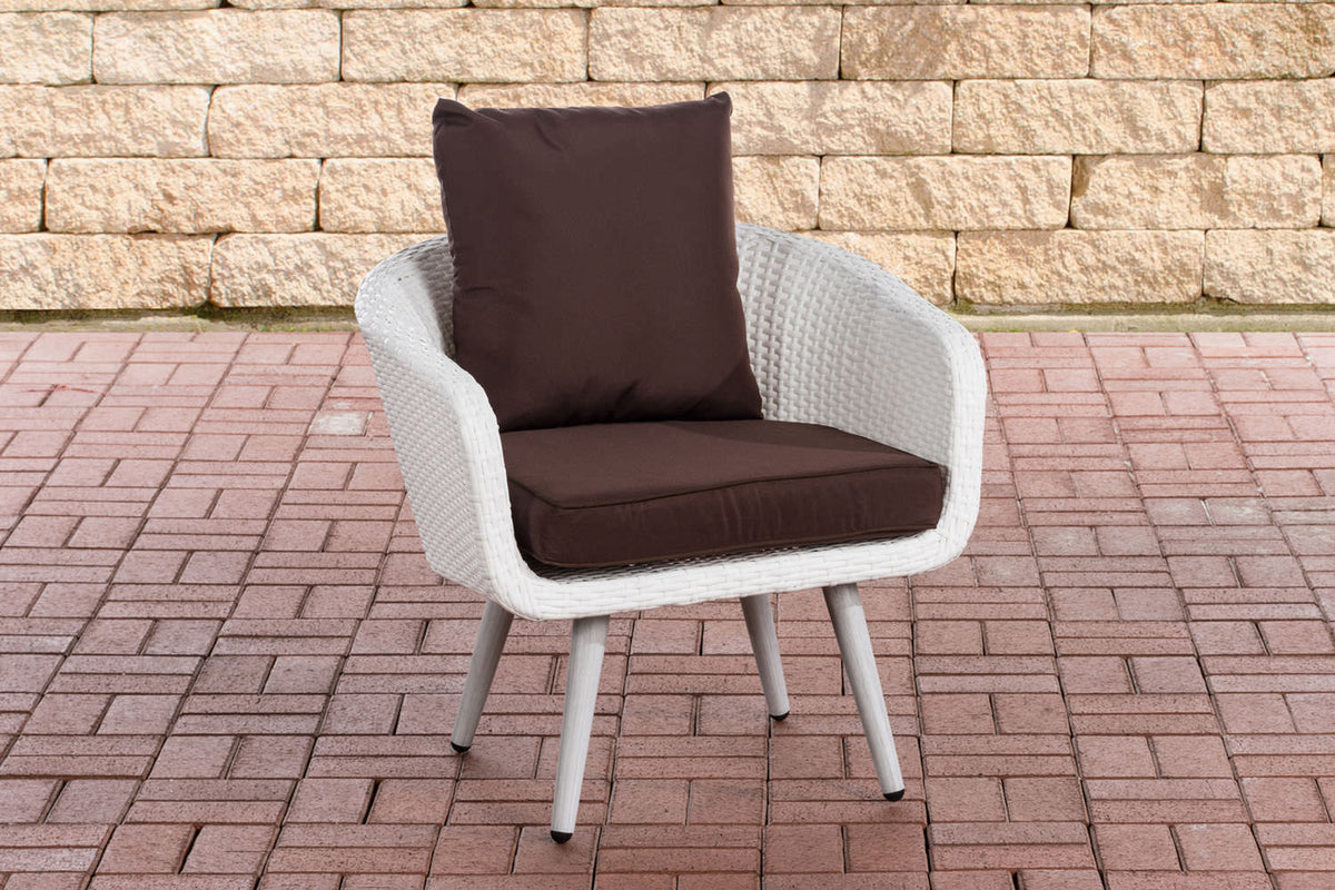 CLP Sessel Ameland Flach terrabraun 40 cm (Hellgrau)