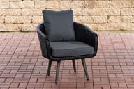 CLP Sessel Ameland Flach eisengrau 40 cm (Dunkelgrau)