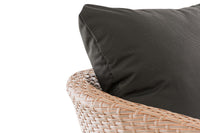 CLP Sessel Ameland Flach anthrazit 45 cm (Hellbraun) – Produktabbildung 4