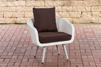 CLP Sessel Ameland Flach terrabraun 45 cm (Hellgrau)