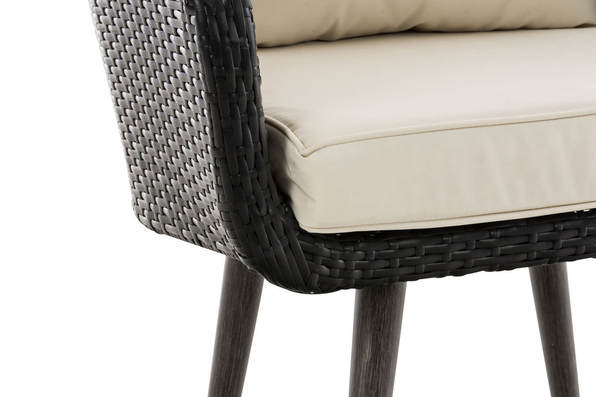CLP Sessel Ameland Flach cremeweiß 45 cm (Dunkelgrau) – Produktabbildung 5