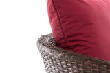 CLP Sessel Ameland Flach rubinrot 45 cm (Dunkelbraun) – Produktabbildung 4